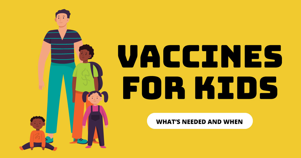 Vaccines for kids. What's needed and when.